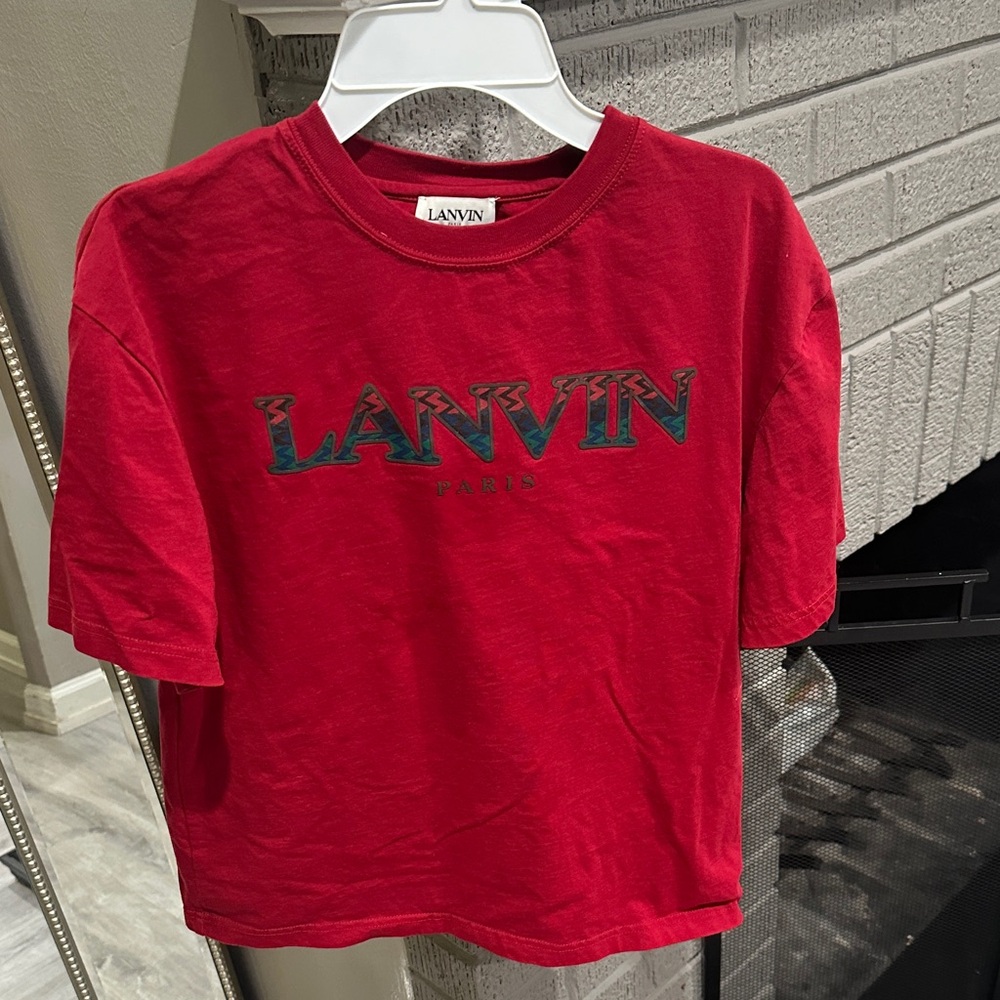 Lanvin Kids Bold Red Tee